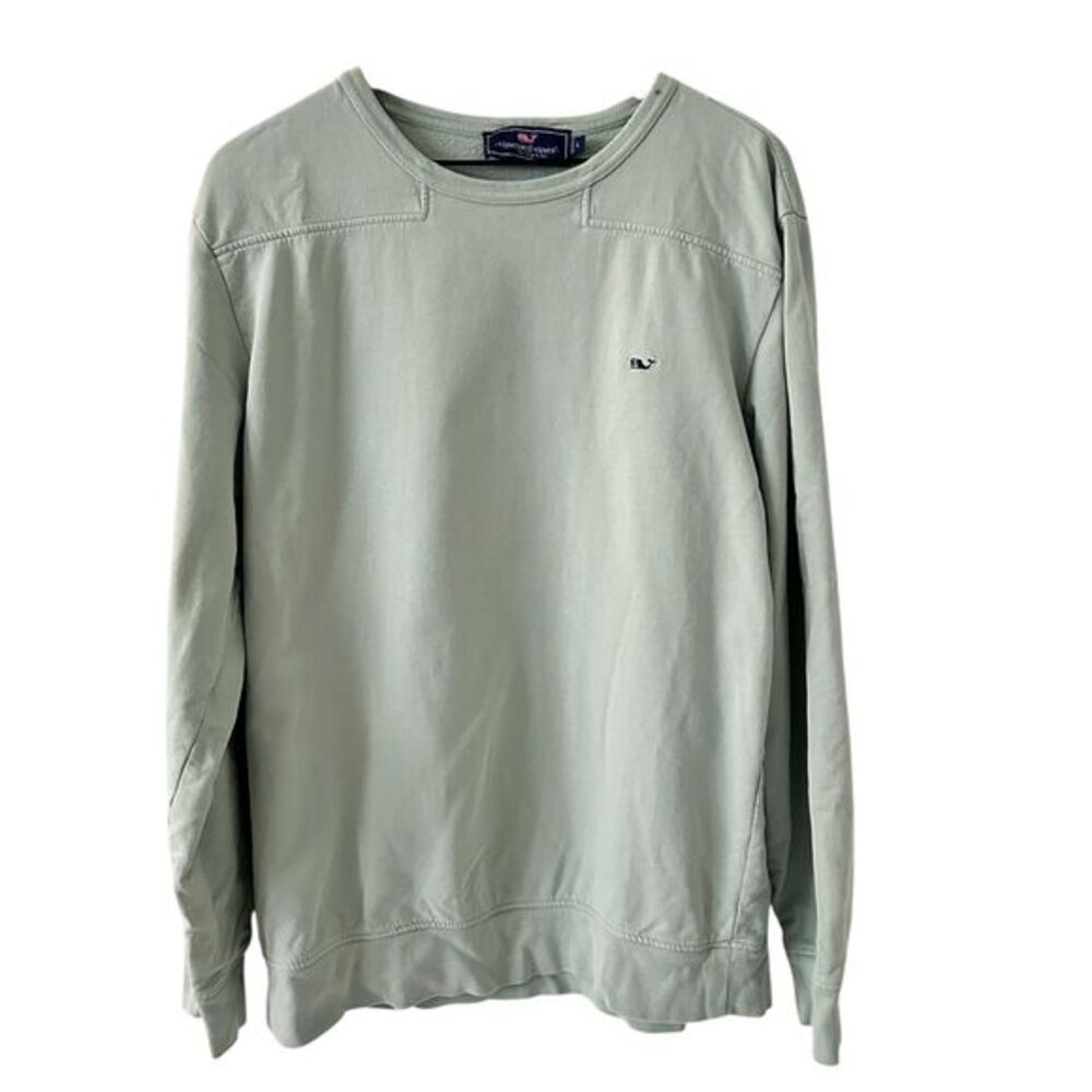 Vineyard Vines Green‎ Fleece Lined Cozy Crew Neck Sweatshirt Women’s Size L